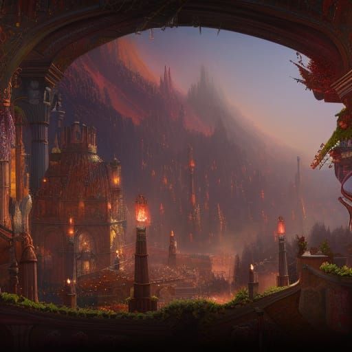 Epic Fantasy Banquets in Vibrant Detail