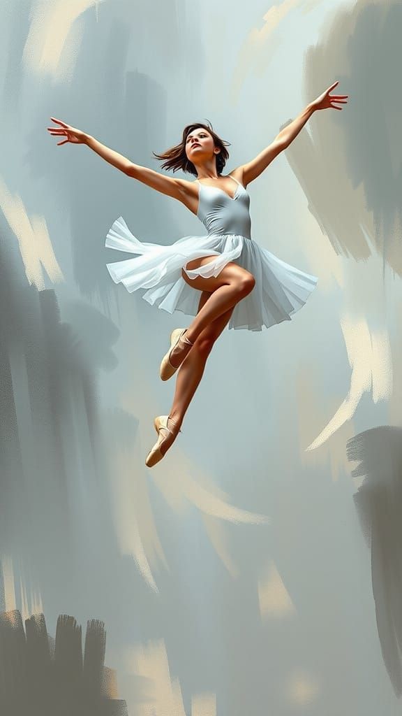 Ballet Dancer in Ethereal Motion