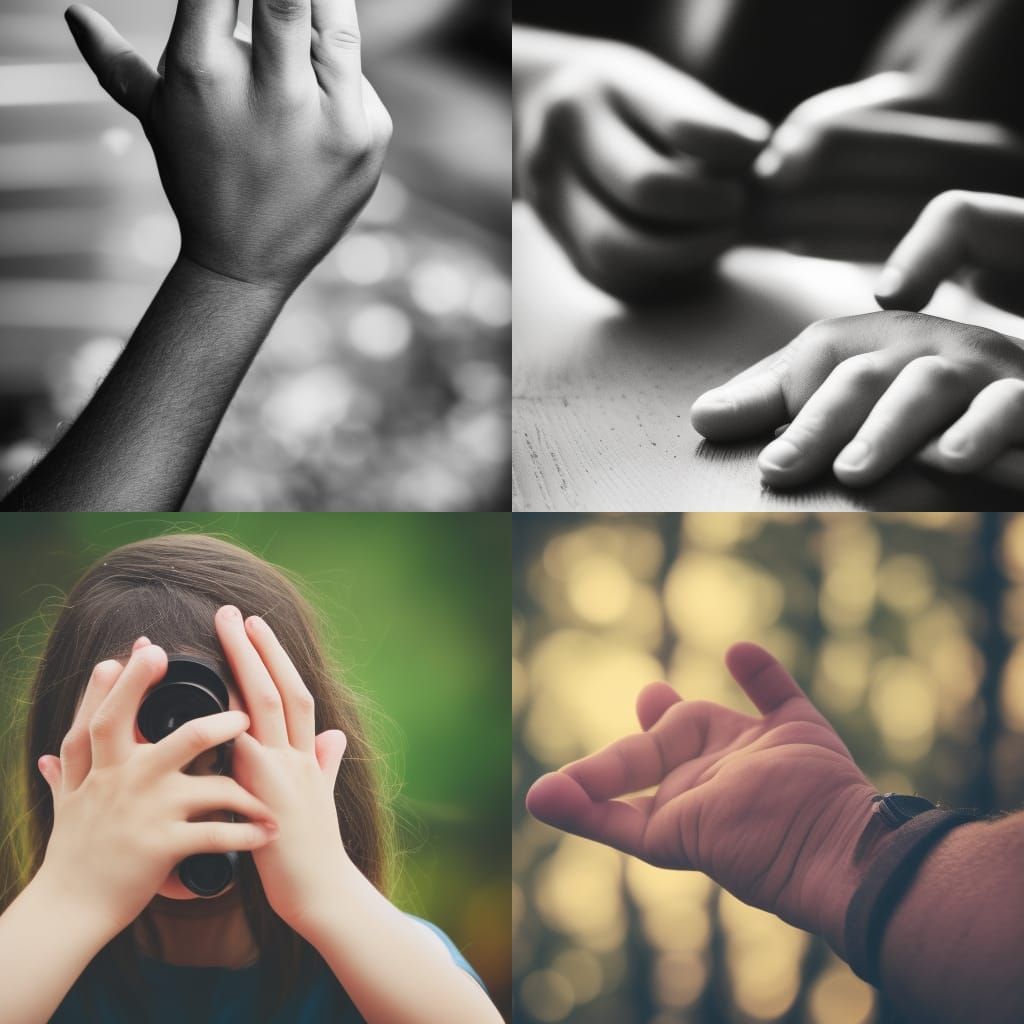 Elegant Hands in Profound Bokeh