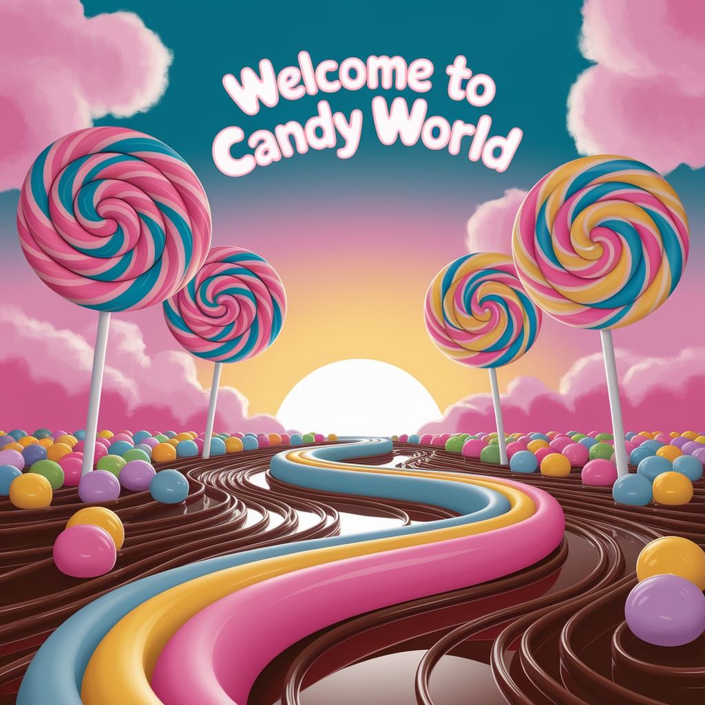 Candy Land: A Whimsical Confectionery Dreamscape