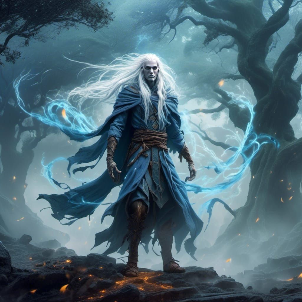 Mystical Elf Monk Embarks on an Epic Quest in Dark Fantasy R...