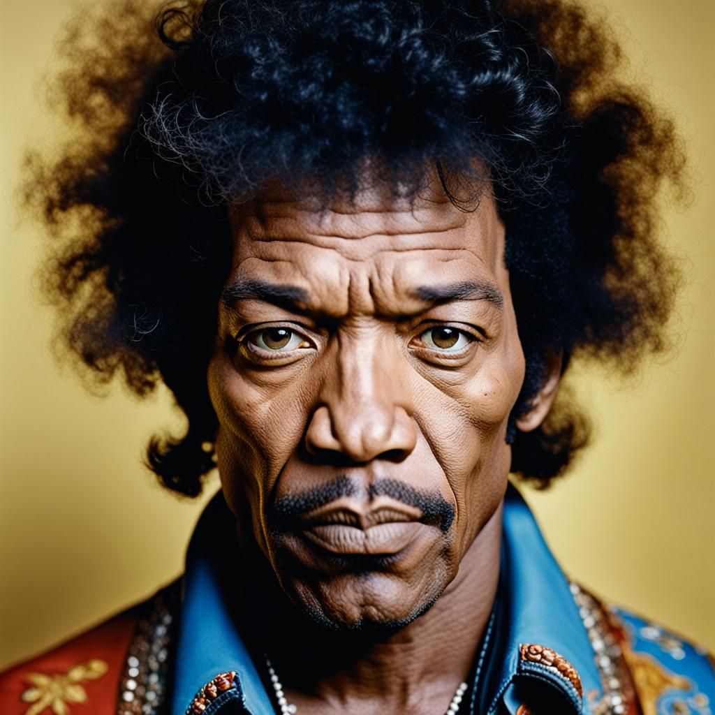 Jimi Hendrix as a Bodybuilder in Modern Times