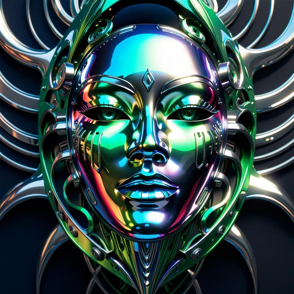 Acrylic glimmer of beauty cover art, in the style of glitch ...