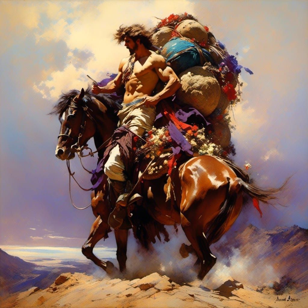 Epic Fantasy Masterpiece of a Mournful Warrior