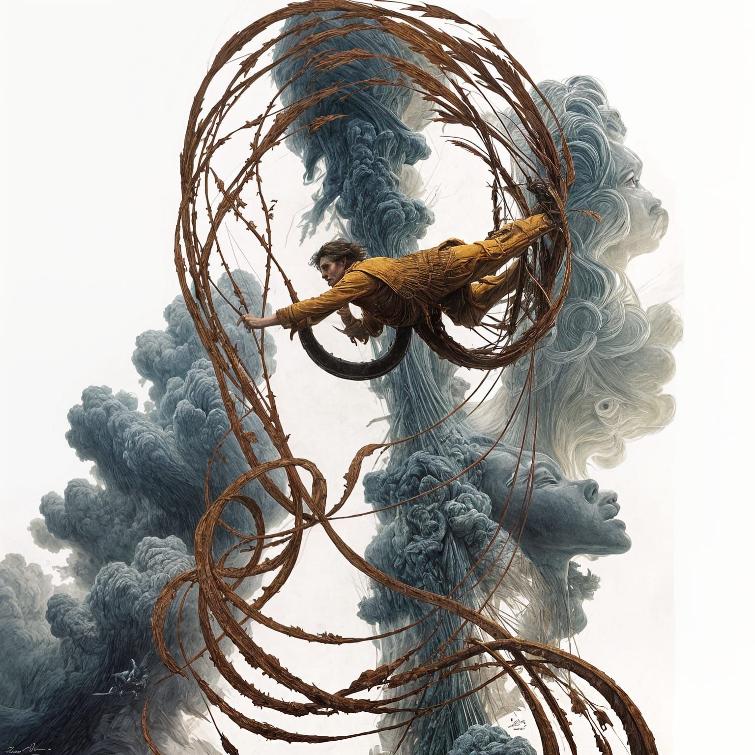 A Dauntless Man Leaps from the Plane into a Vibrant Duty-Fre...