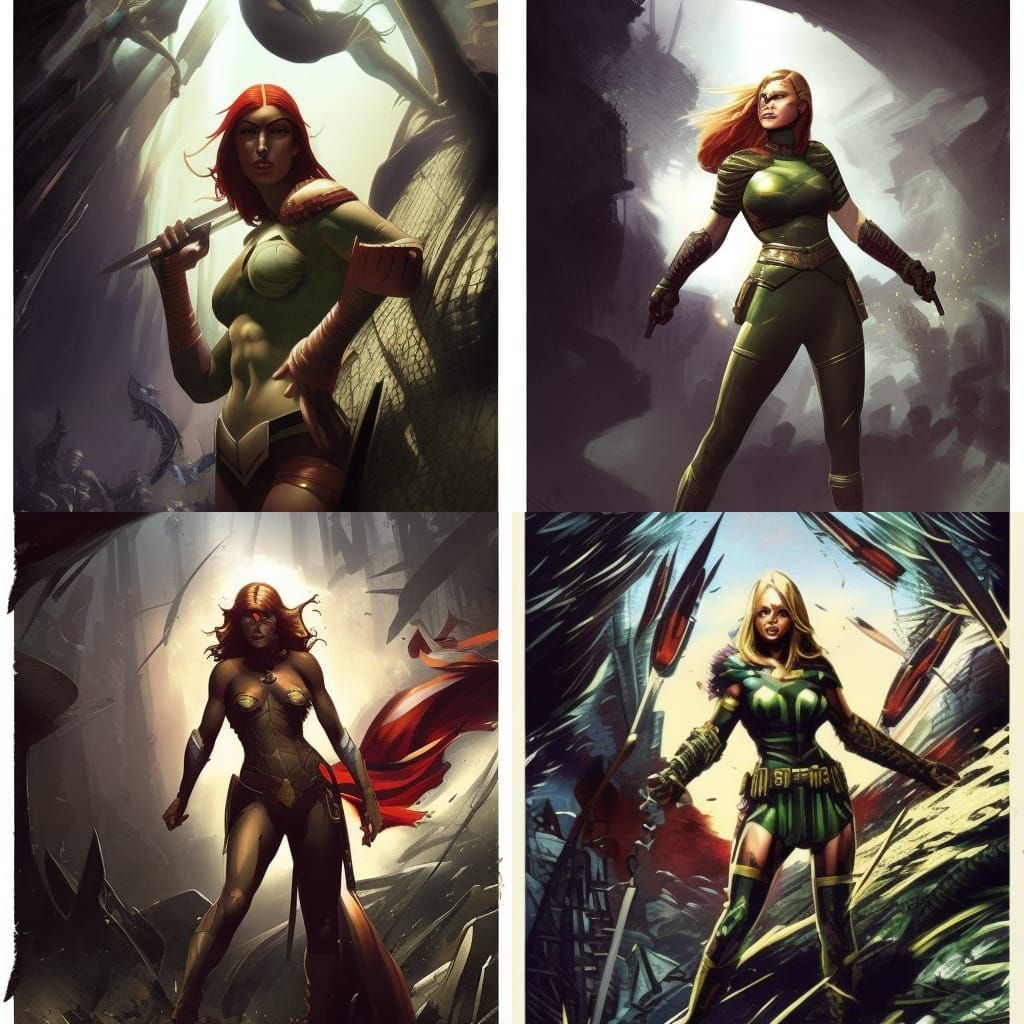 Ethereal Dacian Warrior Woman in Dark Fantasy