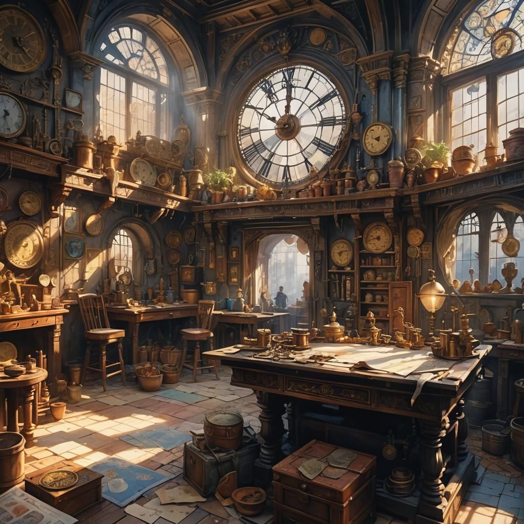 Epic Watercolor Timepiece Workshop in Shadowy Splendor