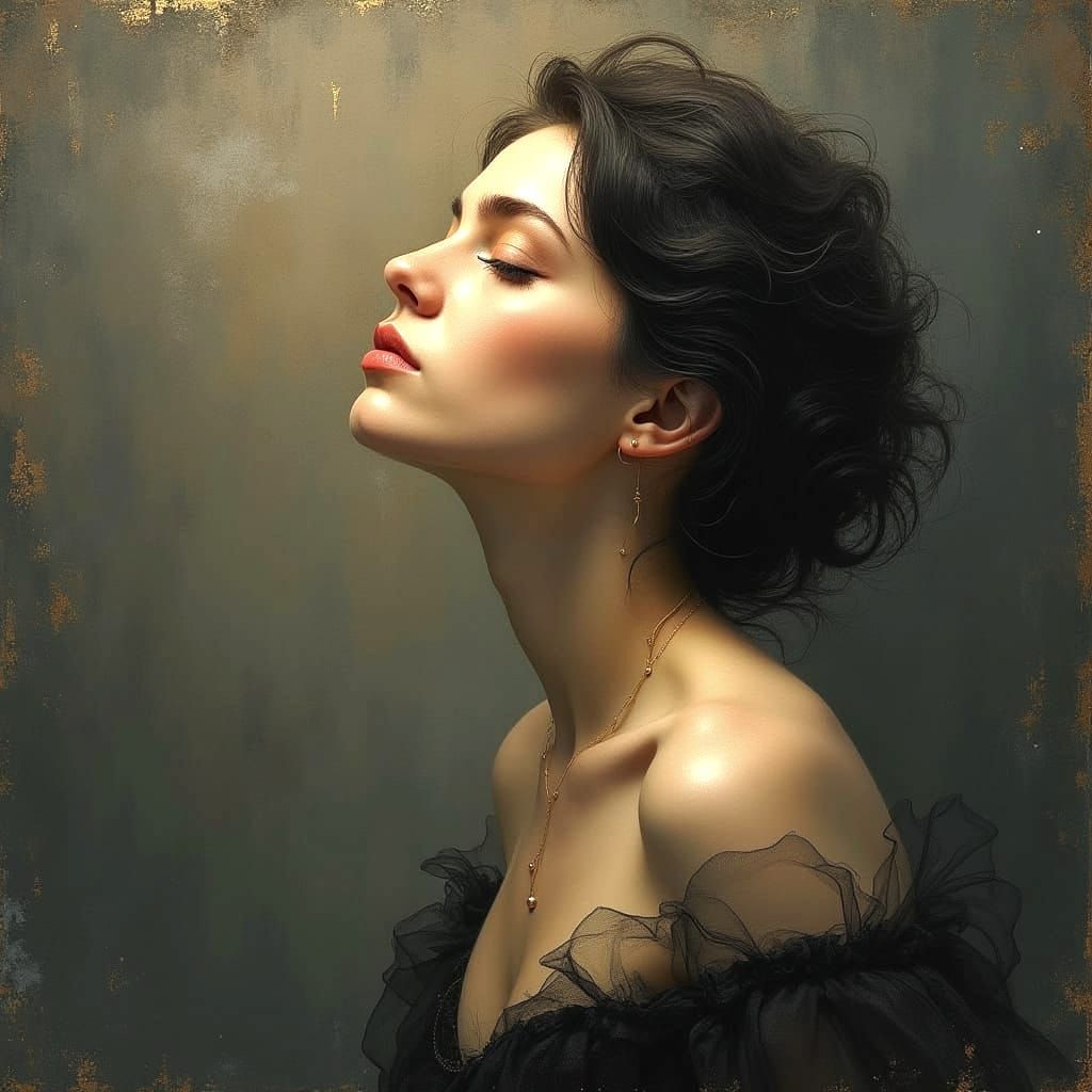 Ethereal Portrait in Triadic Colors