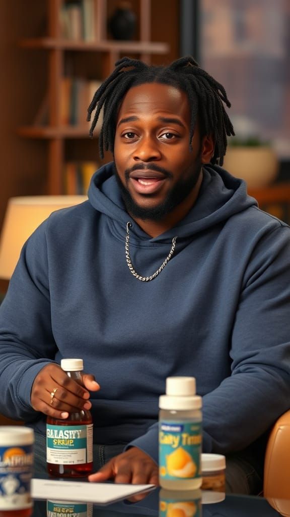 Rapper Endorses Cough Syrup on Live TV