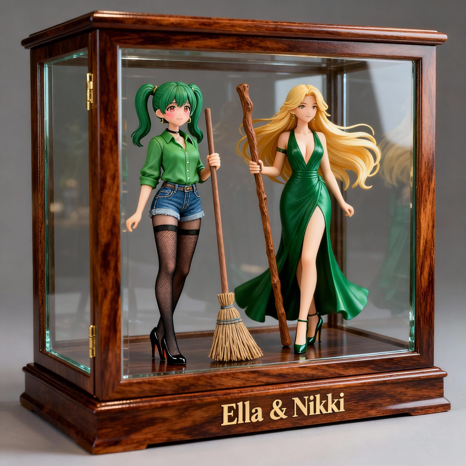Action Figures of Ella & Nikki in Display Box
