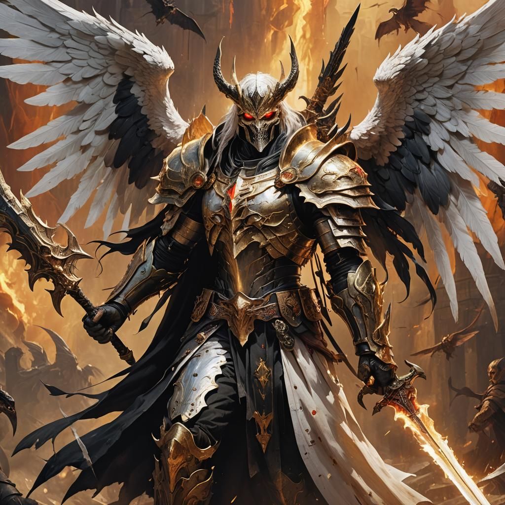 The Wounded Nephalem in Epic Fantasy Art