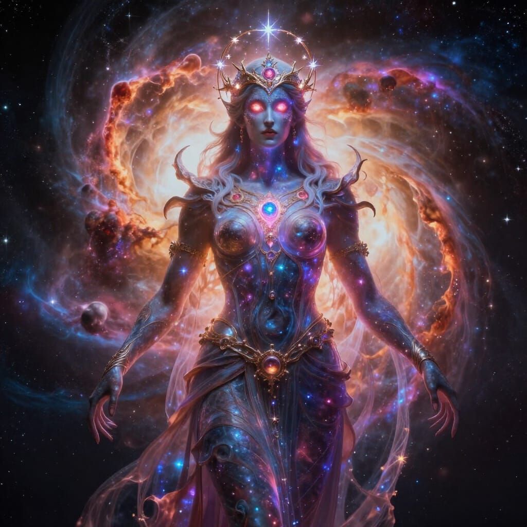 Cosmic Deity of Big Bang in Epic Fantasy Style