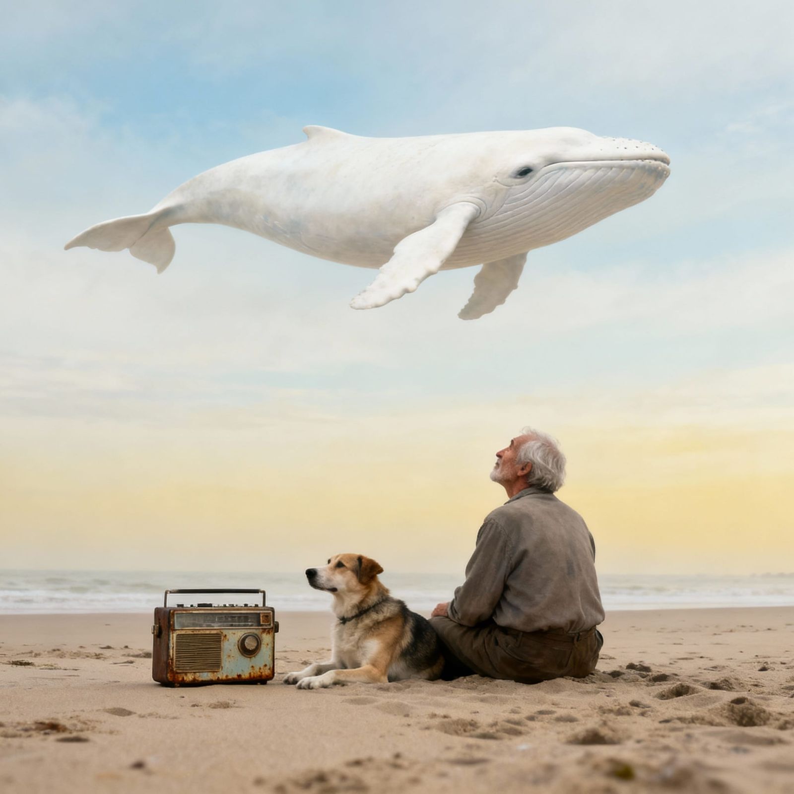 Surreal Whale in Sky, Cinematic Style