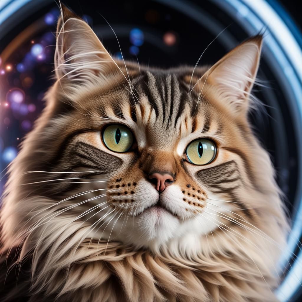 Cosmic Siberian Cat in Orbit