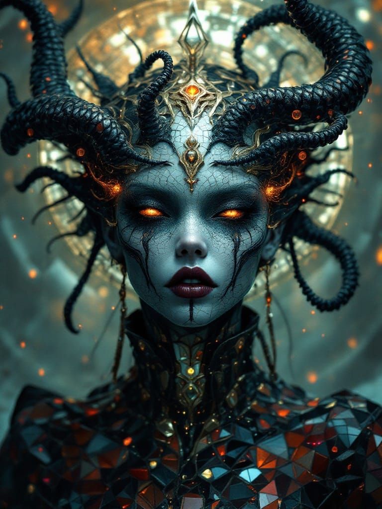 Surreal Goddess in Sinister Cenobite Regalia