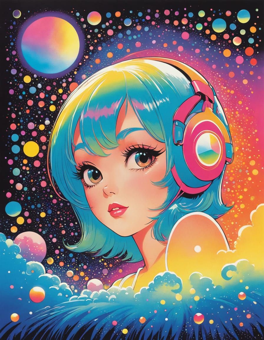 contrasting, early 1970s, starched