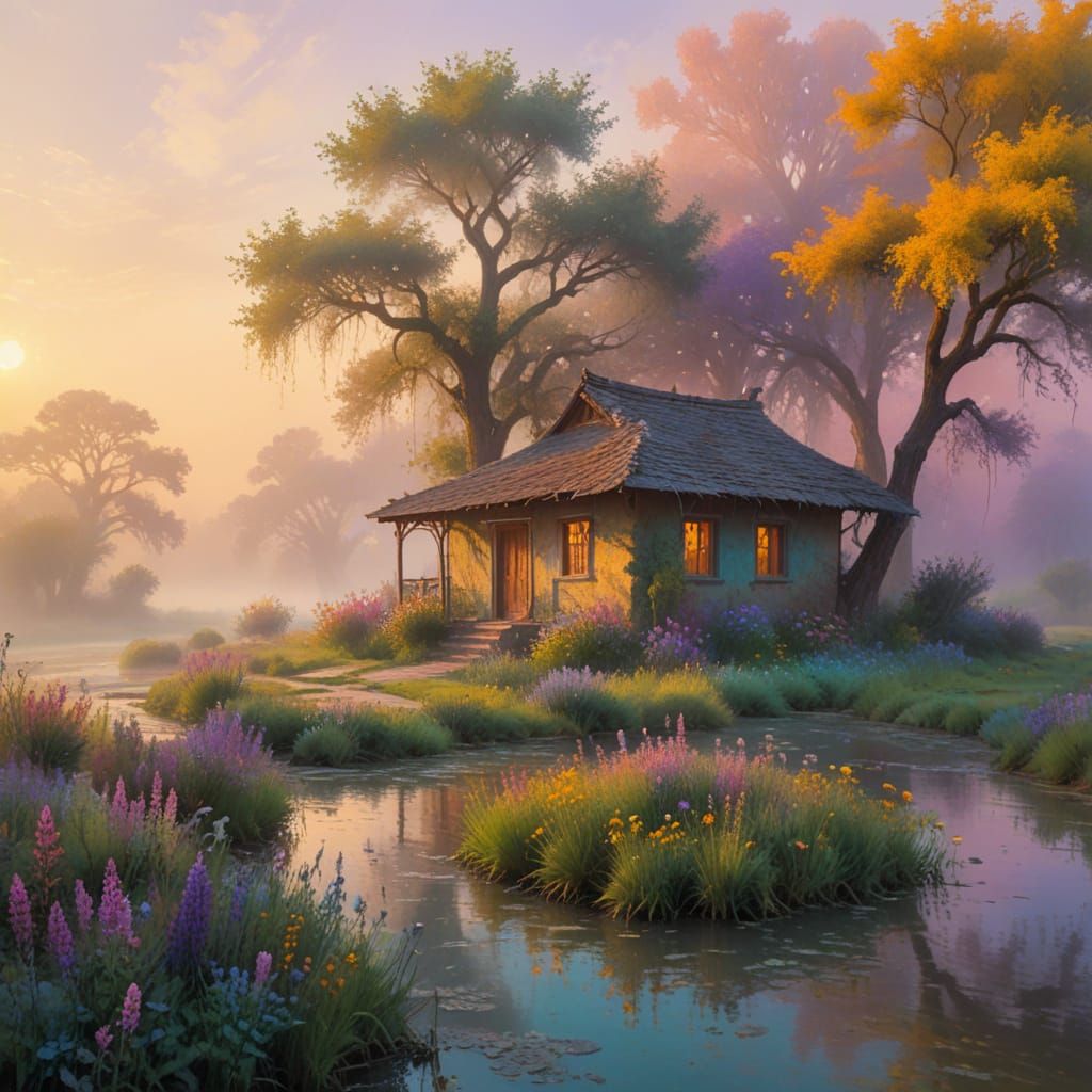 Serene Cabin in Nature's Embrace