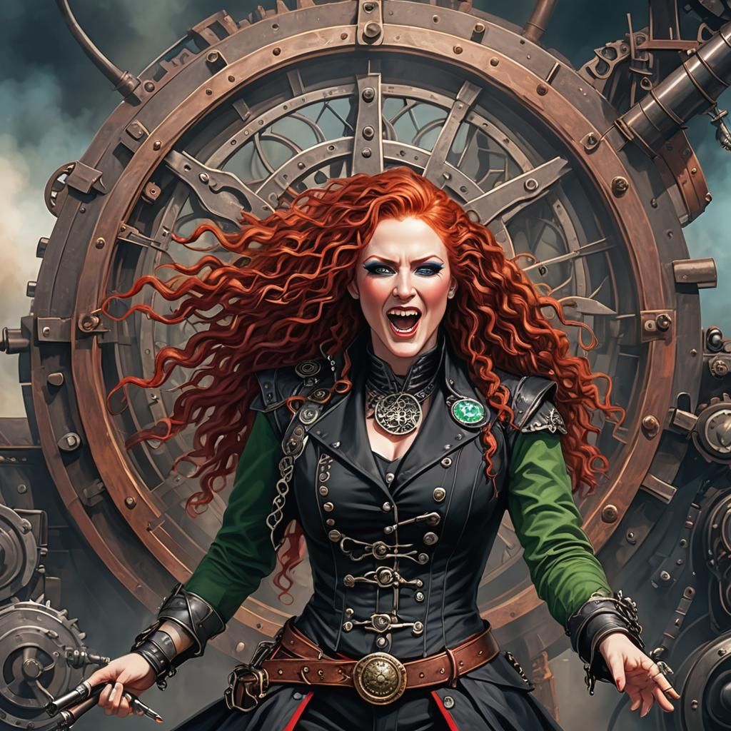 Metal Muse in Steampunk Splendor
