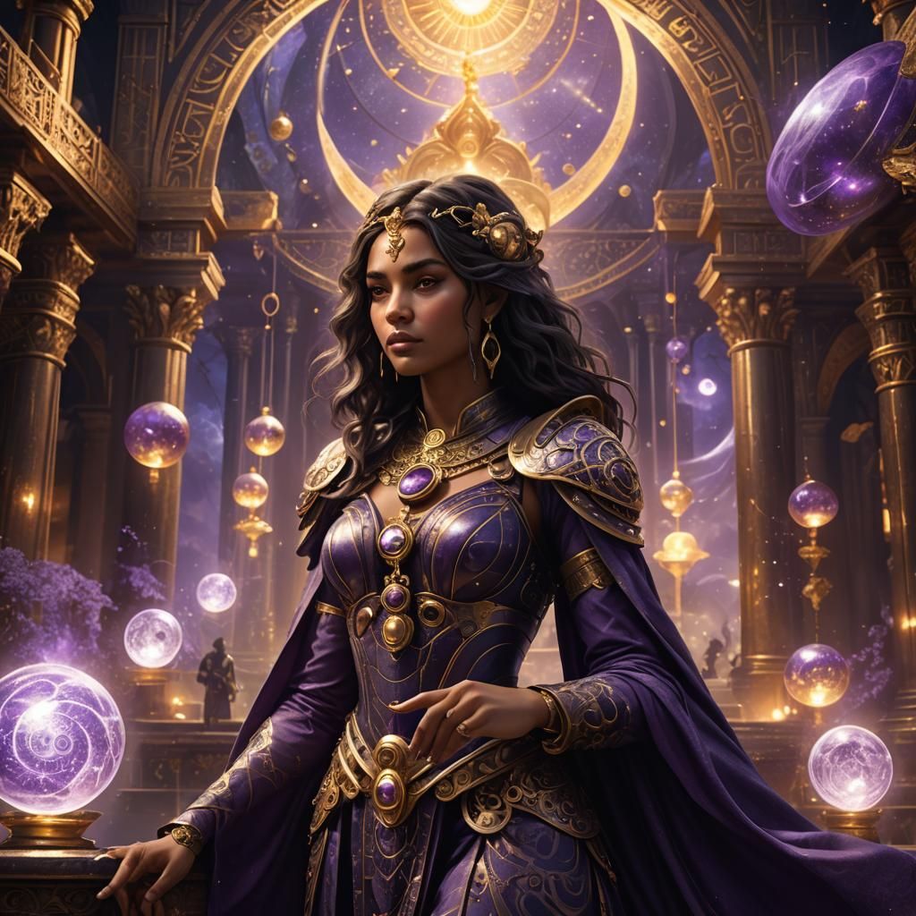 Ethereal Libra Goddess in Whispers of a Celestial Realm