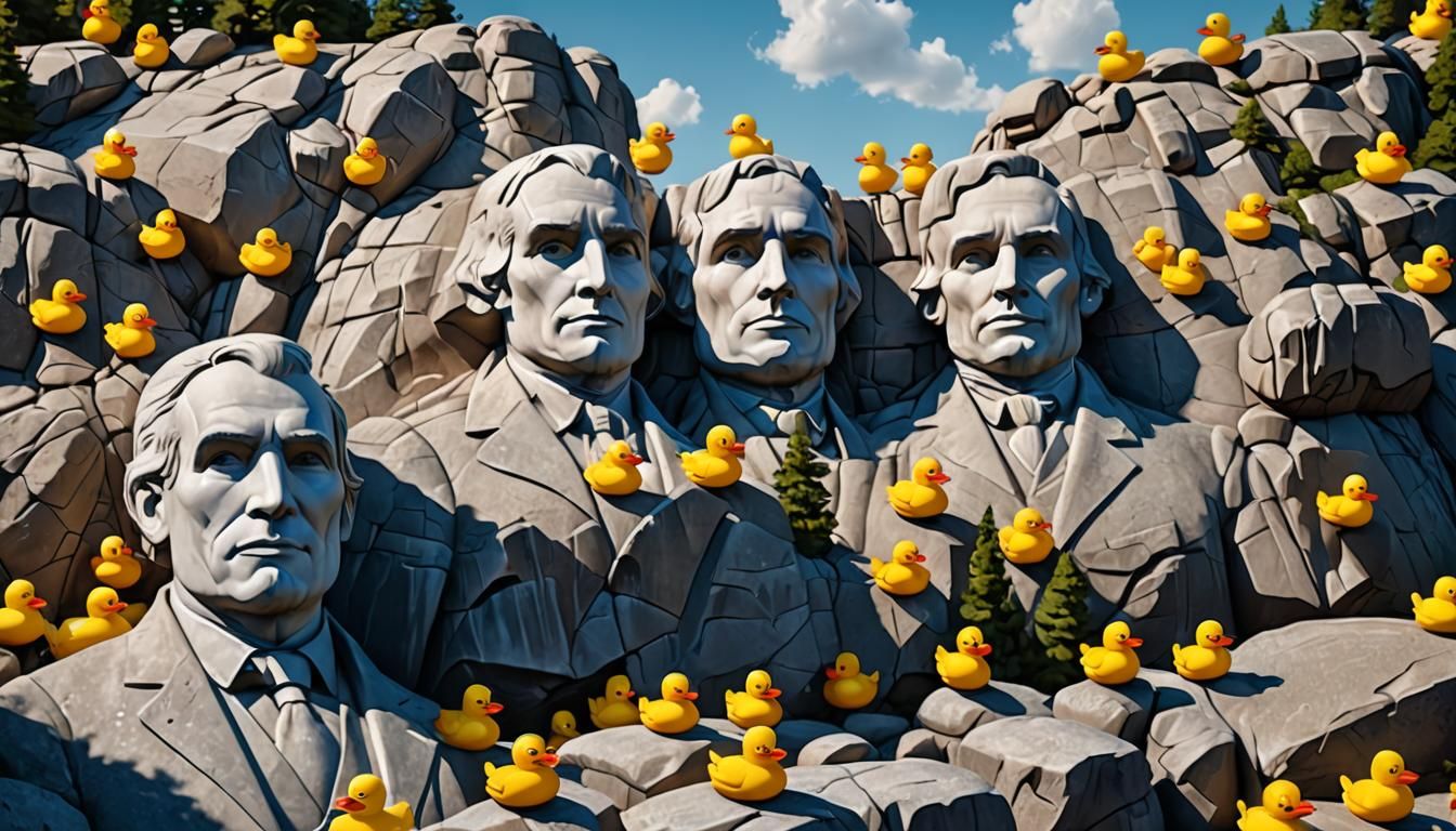 Rubber Ducks in Monumental Splendor
