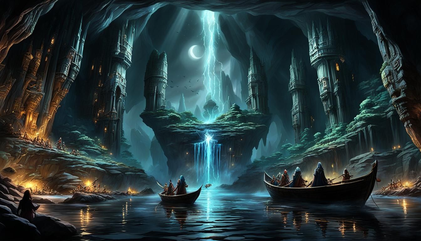 Echoes of Tymara's Sacred Song in a Mystical Cave