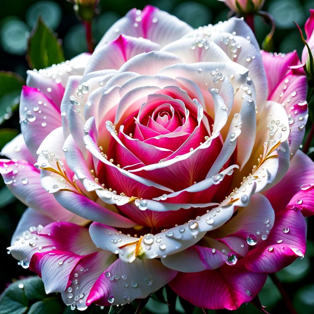 Dew-Kissed Rose in Crystal