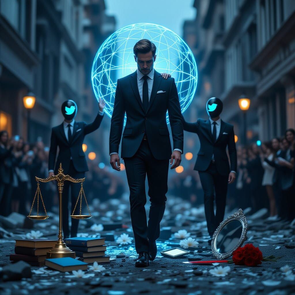 Internet Figure Crushes Morality in Ruined City