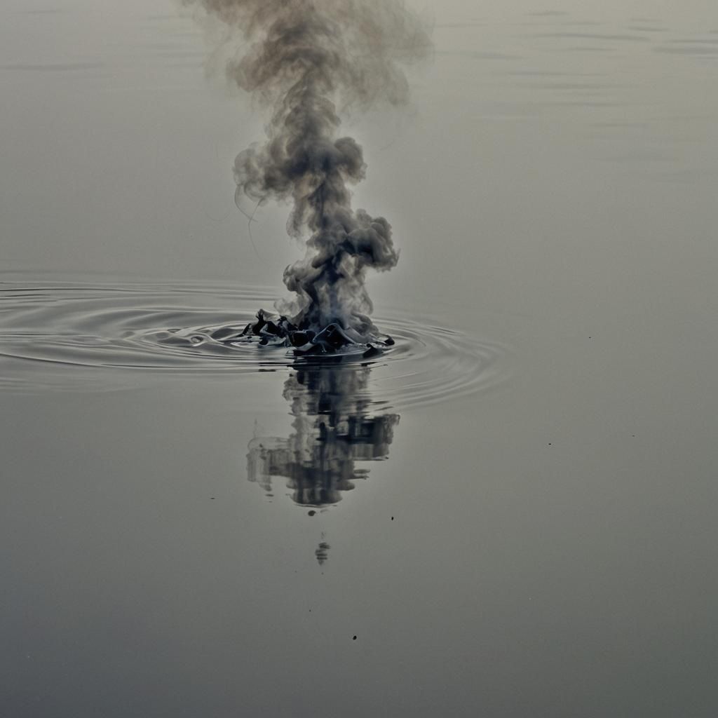 Vapor Encounters the Ocean in a Futuristic Atmosphere