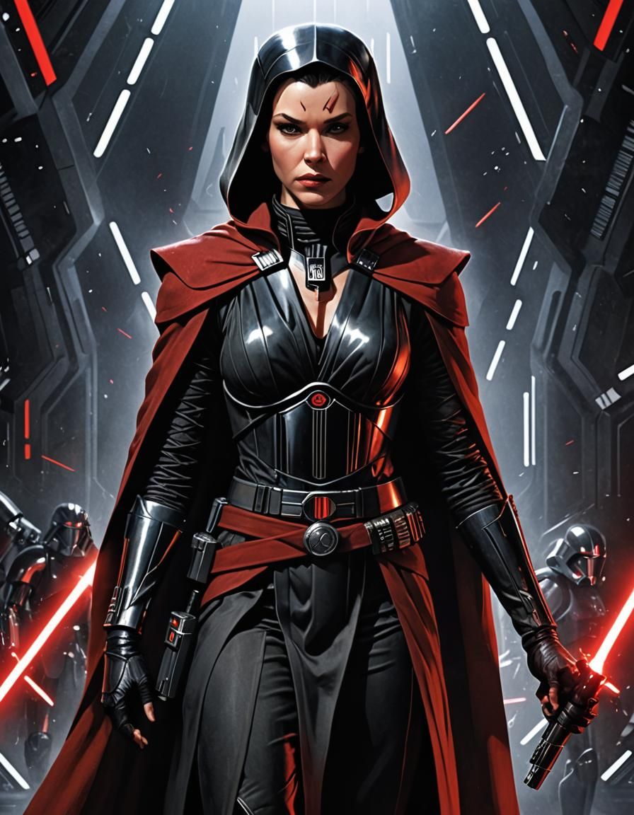Poster of a Female Sith lord from STAR WARS