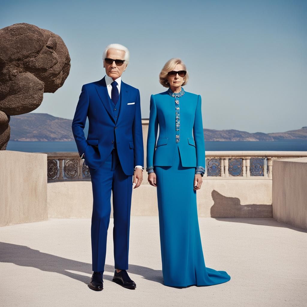 Luxury Fashion Illustration of Chic 90s Style Attire