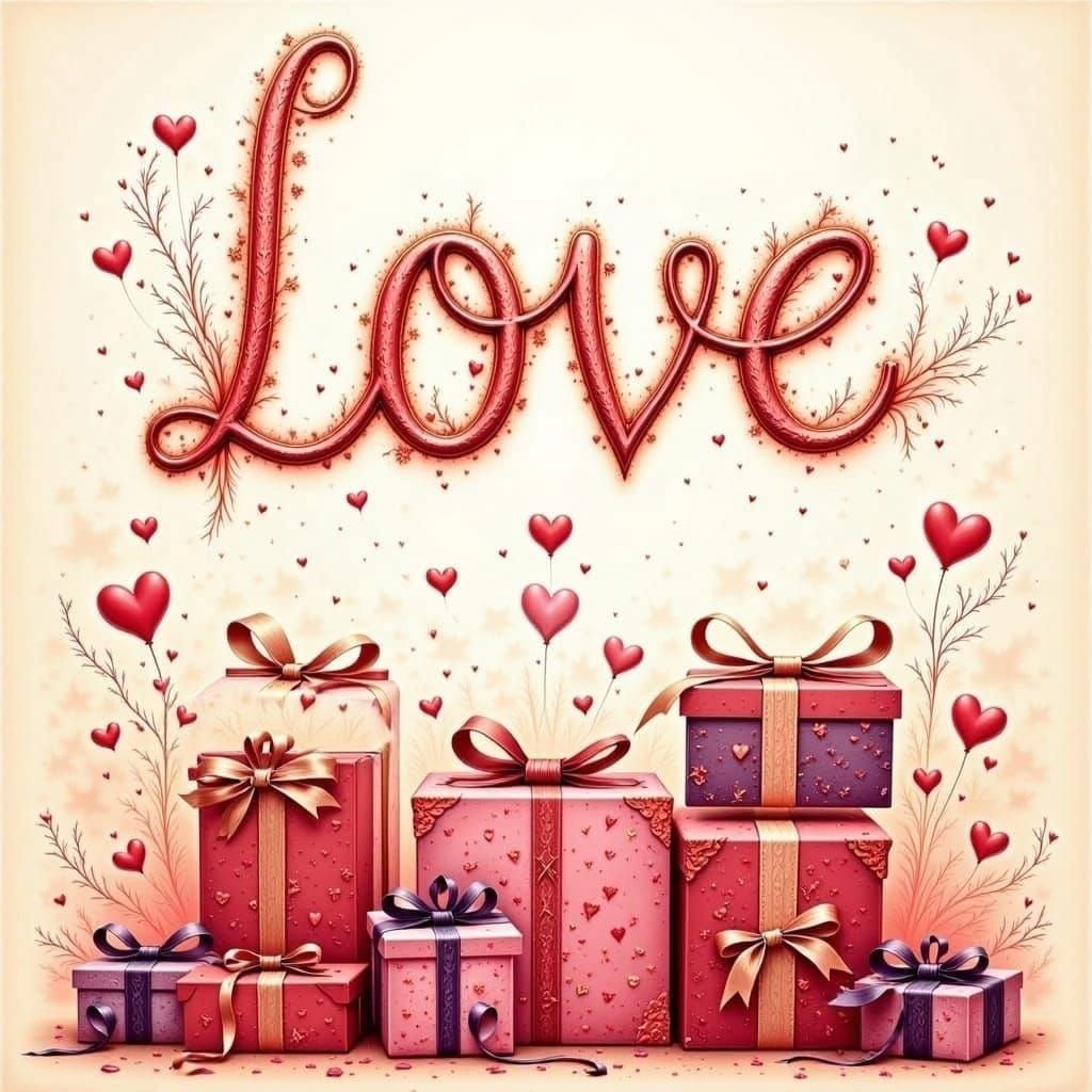 Heartfelt Gift of Love in Vibrant Colors