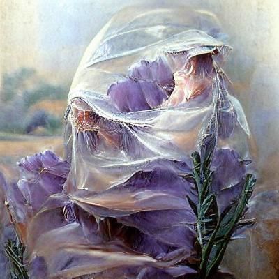 Lavender Landscape in Whispers of Old Master Oil