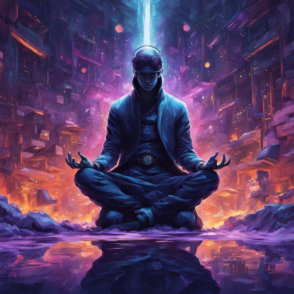 Spiritual Sci-Fi Meditation in Cosmic Energy Blast