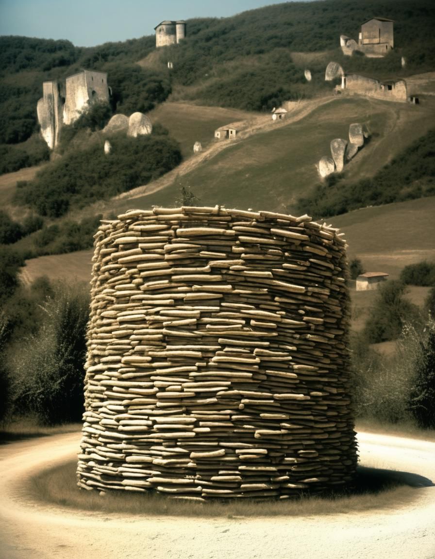 Sardinian Stone Throne in Ancient Style