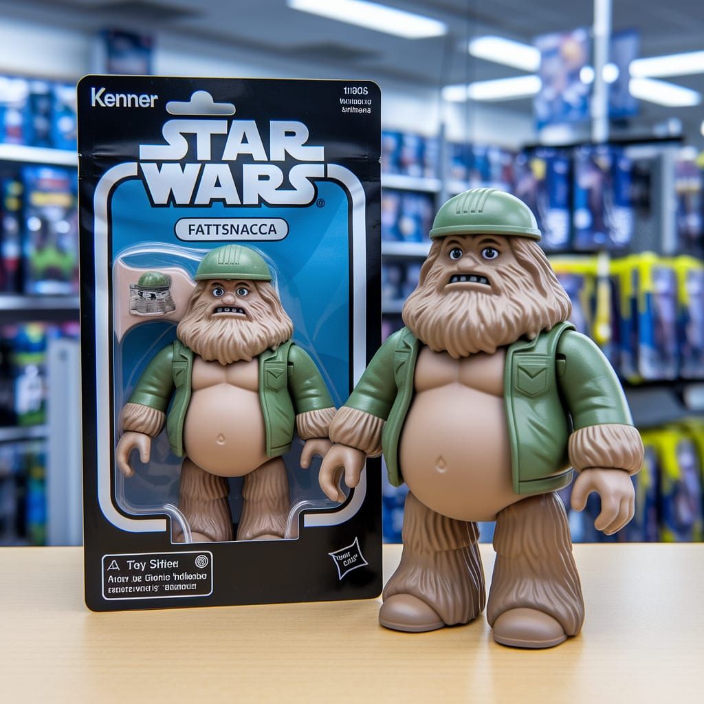 Fattsnacca the Wookiee action figure with pillow accessory, ...