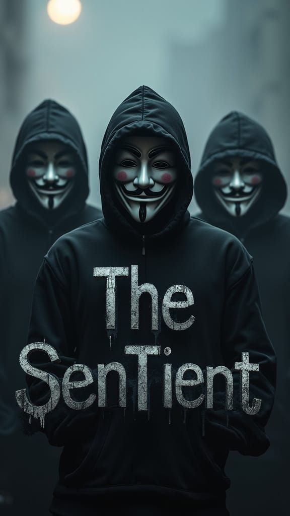 Anonymous Figures Unite in Futuristic, High-Contrast Landsca...