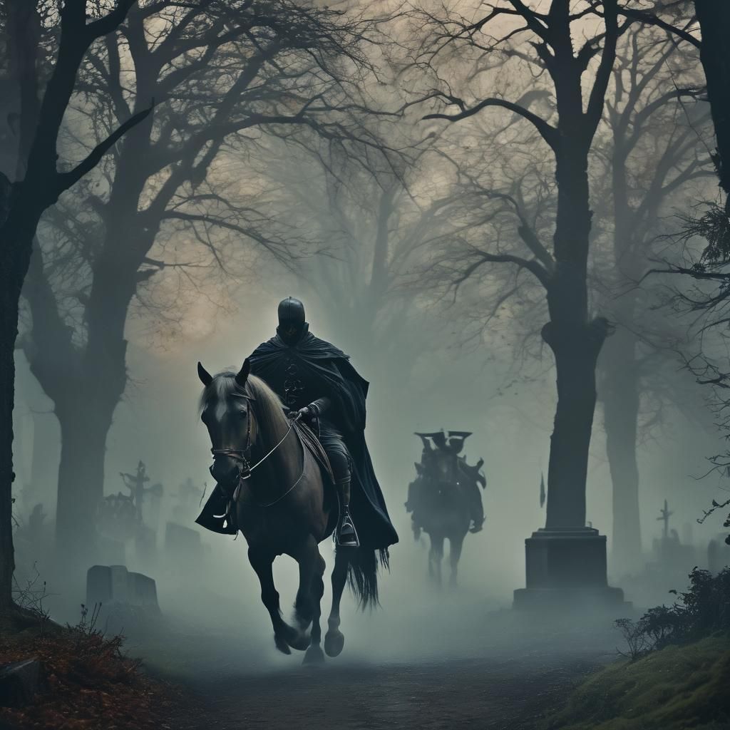 Ethereal Midnight Ride Through a Haunted Cemetery in Cinemat...