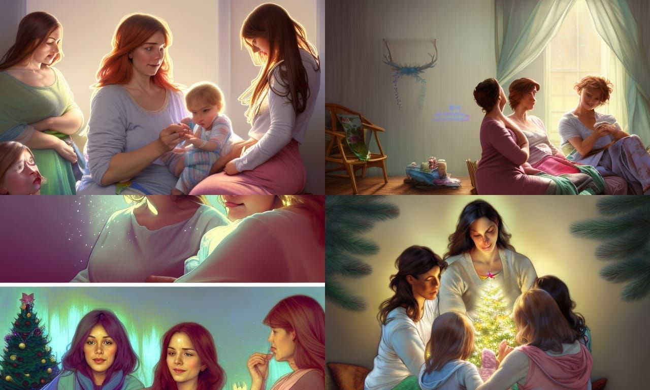 Cozy Christmas Gathering in Soft Cottagecore Style