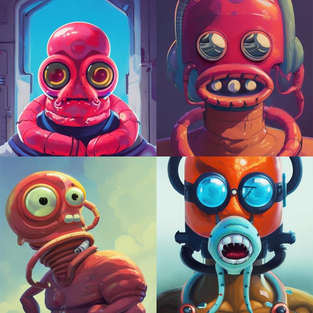 Steampunk Fantasy Portrait in Vibrant Triadic Colors