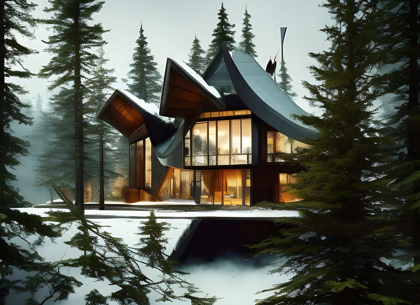 Surreal Futuristic Mansion Blends Nature and Optics in Norwe...