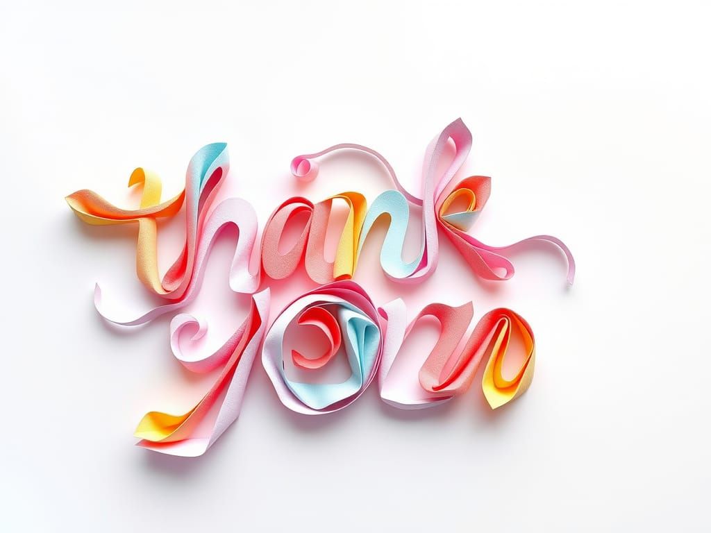 Vibrant Multicolored Origami Artwork with Delicate Cutouts i...