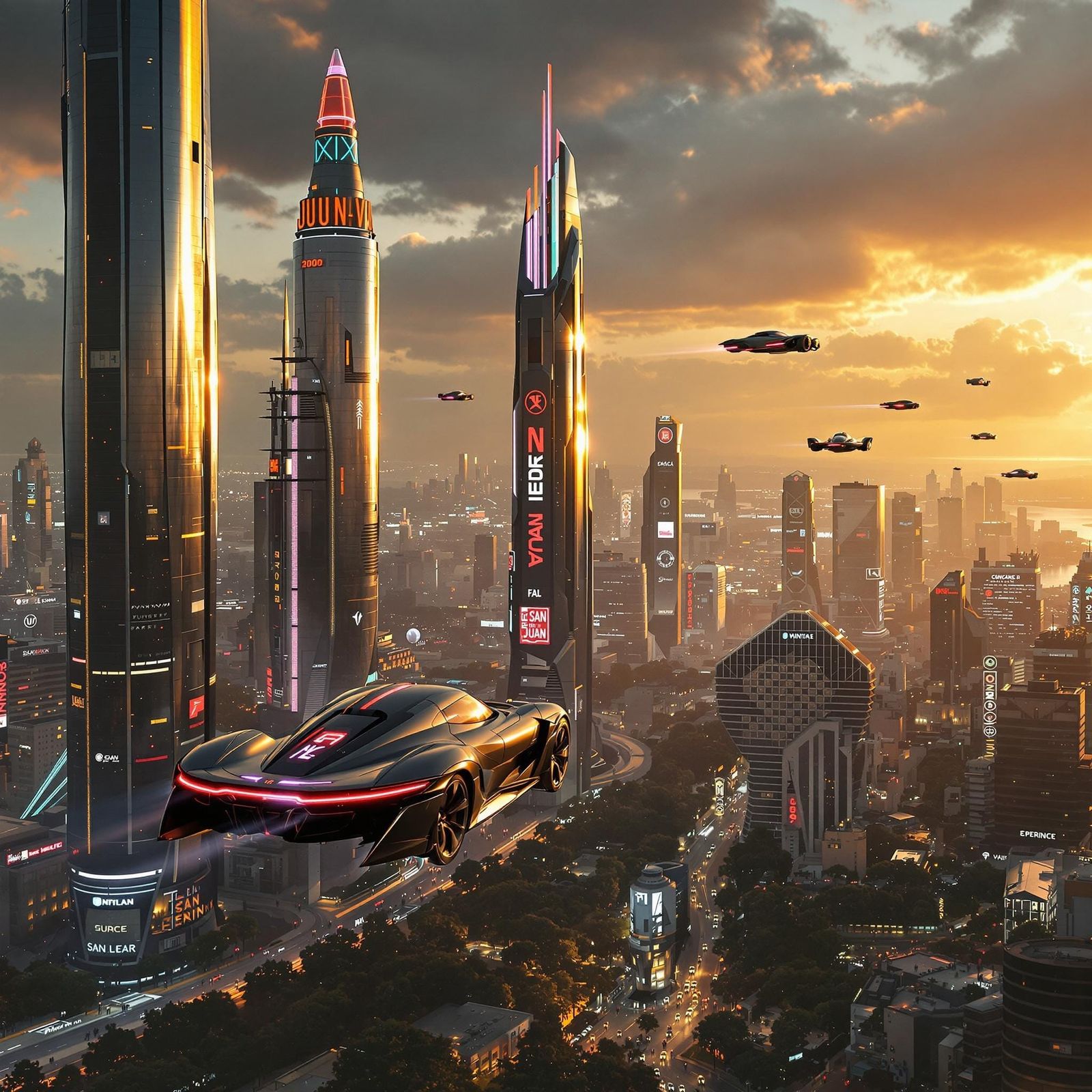 Futuristic San Juan in Hyper Realism