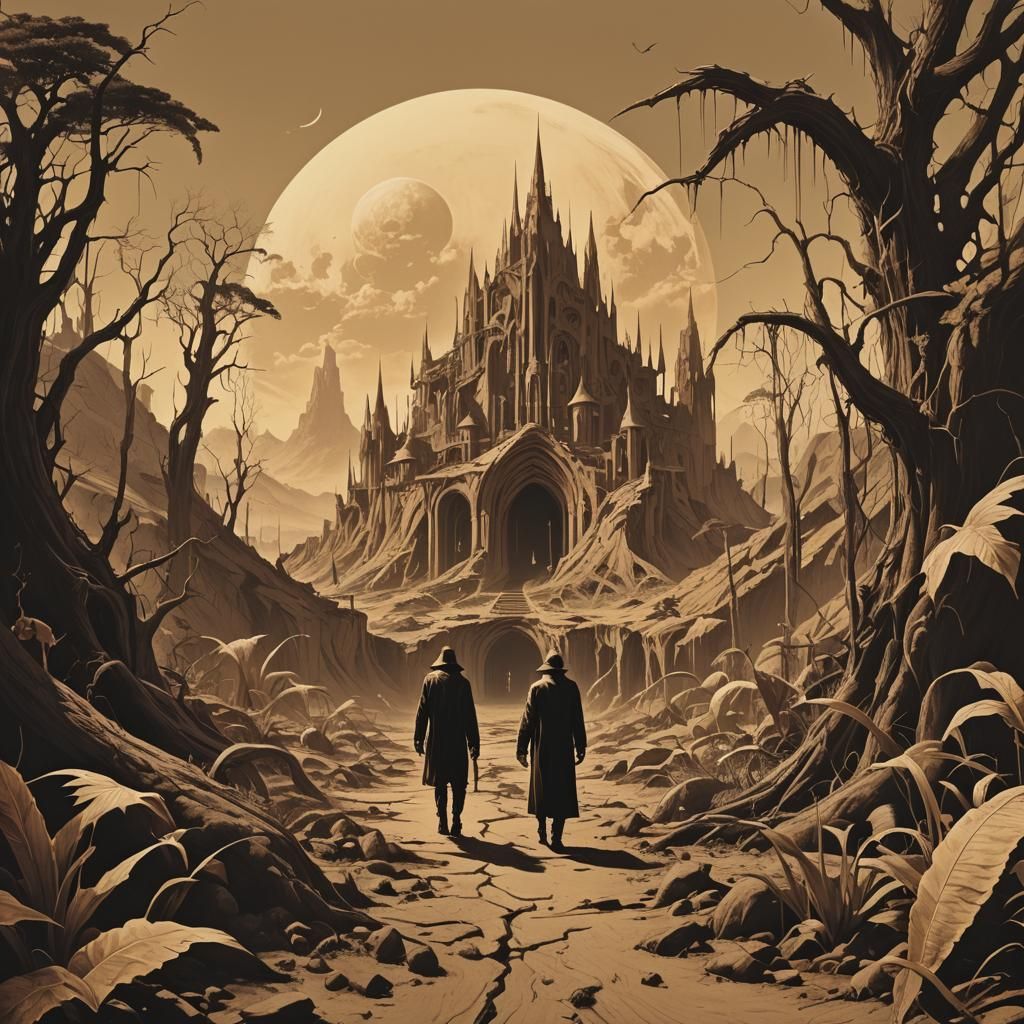 Vampires Unite in a Dreamlike Synthwave Landscape