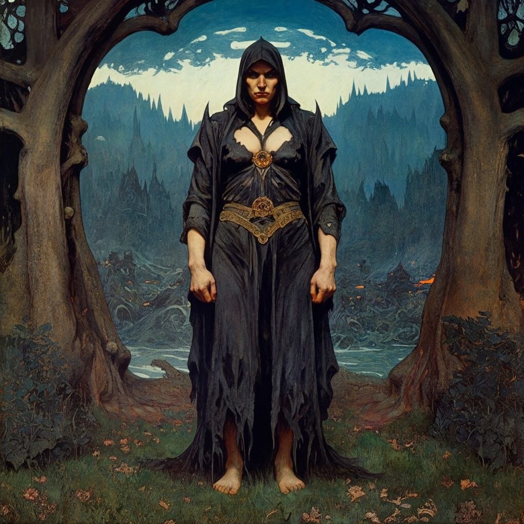 Grimdark Masterpiece in Neo-Classic Style