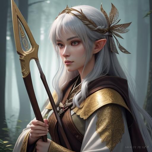 Elf Maiden Embodies Enchanted Archery