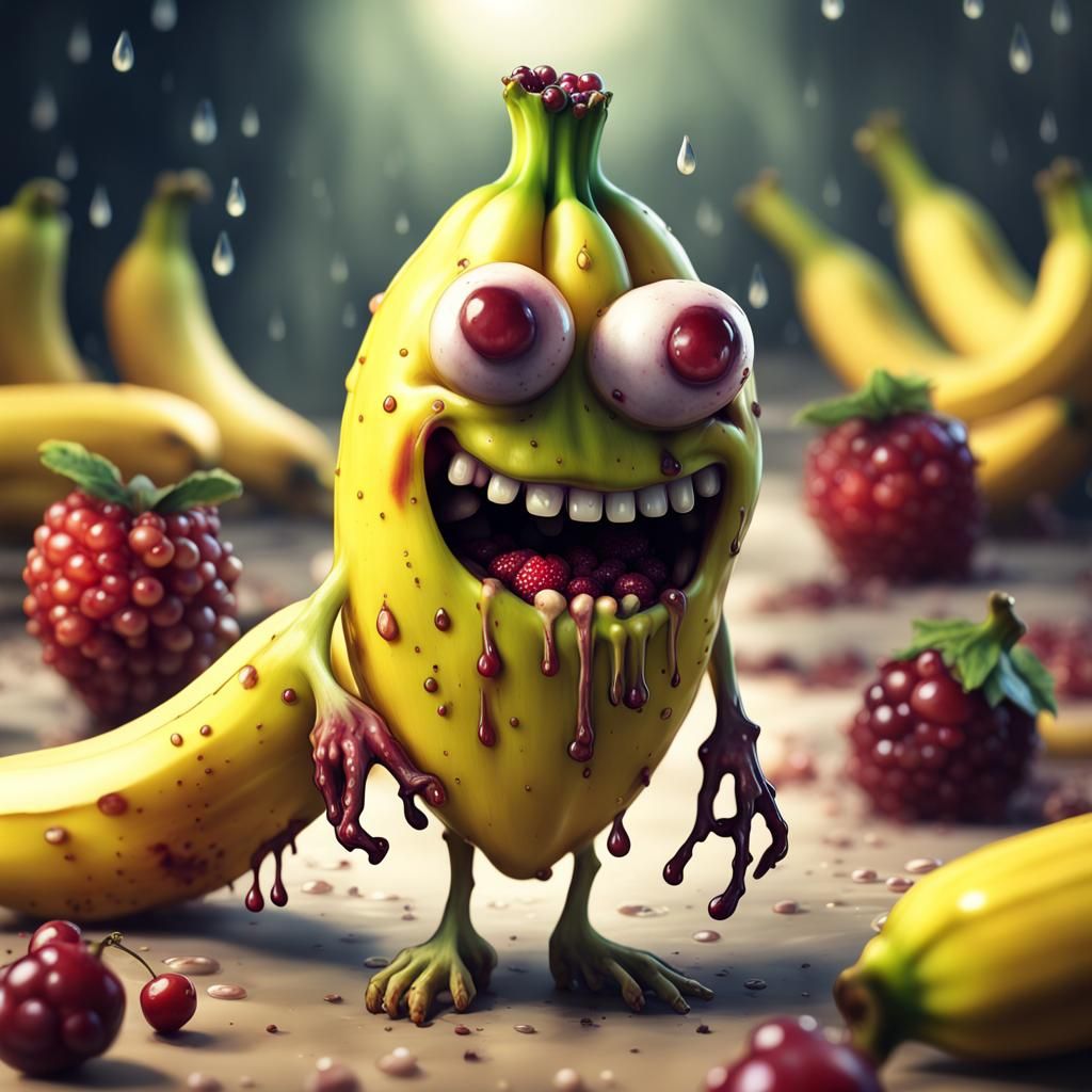 Surreal Fantasy Zombie Fruit Masterpiece