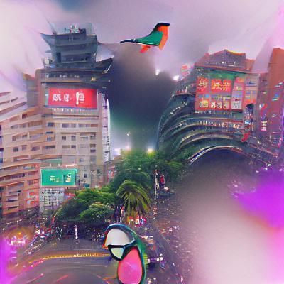 Surreal Taipei Cityscape