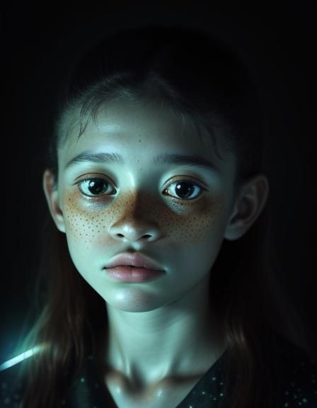 Bioluminescent Youth Illuminate the Forest Night