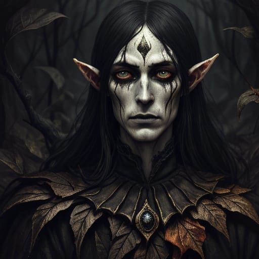 Elven Prince's Sorrow: A Gothic Oil Painting