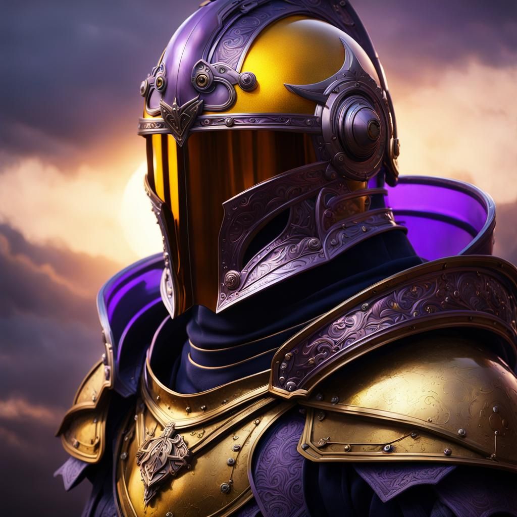 Vibrant Glass Knight in Dark Fantasy Concept Art